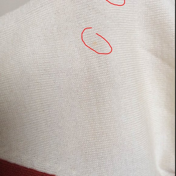 Color Block Mock Neck  Sweater, Size S - Picture 4 of 6